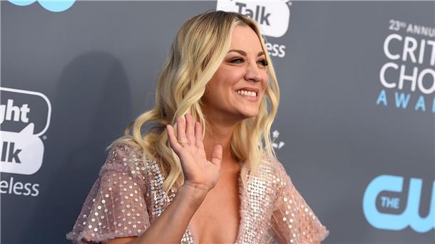 US-Fernsehschauspielerin Kaley Cuoco bei der Verleihung der 23. Critics‘ Choice Awards.