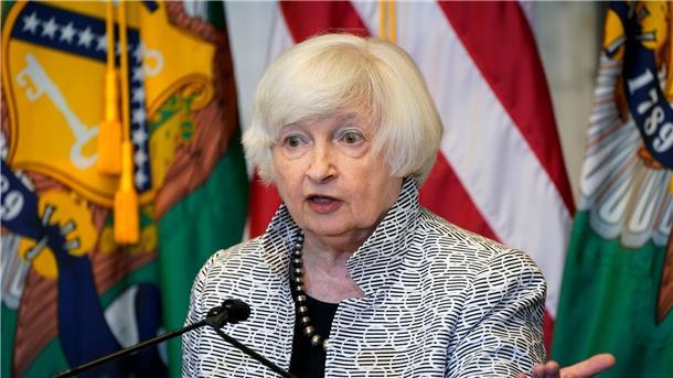 US-Staatsverschuldung mit 31 Billionen Dollar auf Rekordhöhe US-Finanzministerin Janet Yellen.