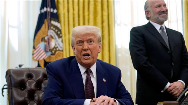 Bundesbank: Trumps Zölle erhebliches Risiko für Deutschland US-Präsident hat eine Reihe von Zöllen auf den Weg gebracht und droht mit neuen Schritten (Archivbild).