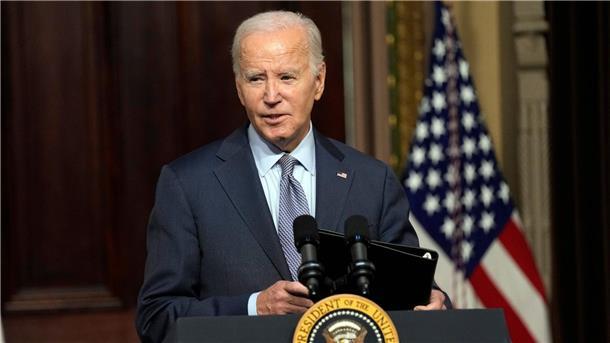 USA verlegen weitere Kriegsschiffe ins östliche Mittelmeer US-Präsident Joe Biden spricht mit führenden Vertreterinnen und Vertretern der jüdischen Gemeinden in den USA im Indian Treaty Room im Weißen Haus.