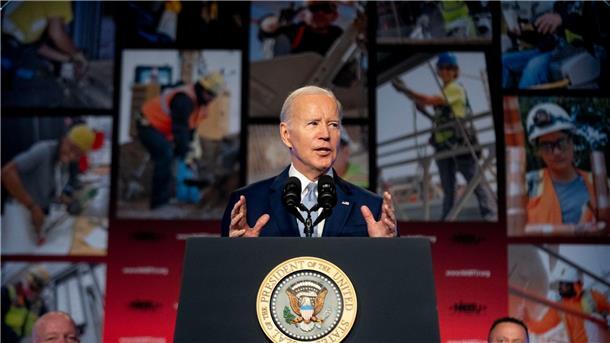 US-Wahlkampf: Duell zwischen Trump und Biden deutet sich an US-Präsident Joe Biden tritt 2024 wieder an - und wird wohl von seinem Vorgänger Donald Trump herausgefordert.