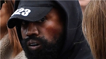 US-Rapper Kanye West bei den Pret-a-porter-Schauen in Paris.