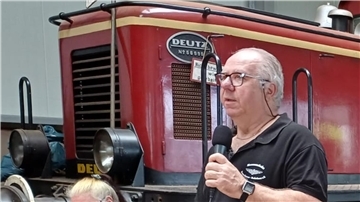 Uwe Mei bei der Jahreshauptversammlung.