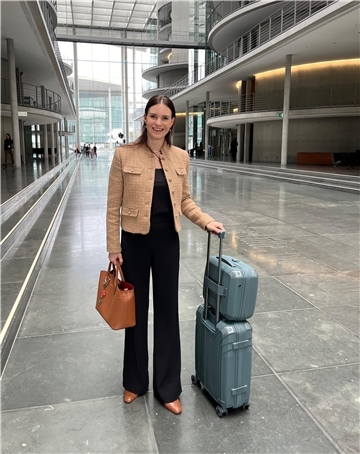 Vanessa Zobel traf gestern in Berlin ein. 