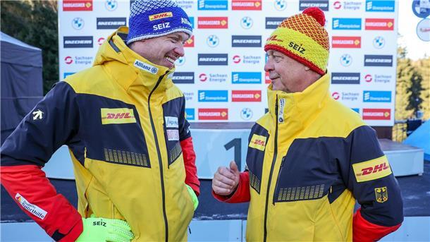 Rodel-Olympiasieger Loch rätselt: Was bringt die Zukunft? Vater und Sohn: Norbert (r.) und Felix Loch feierten viele Erfolge zusammen.