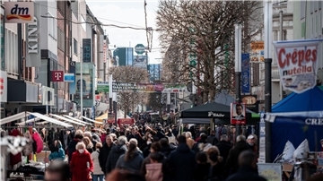 Verkaufsoffener Sonntag in der Gelsenkirchner Innenstadt.