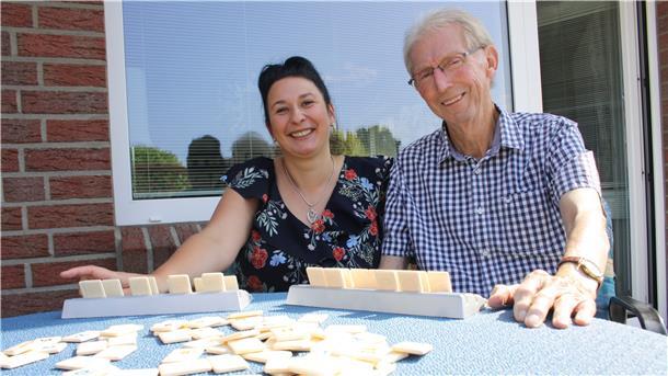 Job und Freizeit unter einem Dach Verstehen sich gut: Marzena Byc und Horst Hüller.