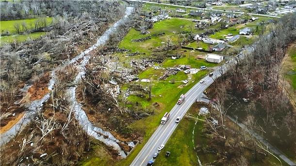 Verwüstung nach dem Sturm: Ein Tornado hat im US-Bundesstaat Missouri mehrere Menschen das Leben gekostet.