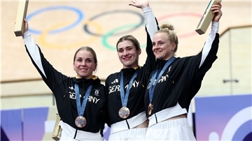 Verzichten auf die WM: Emma Hinze, Pauline Grabosch und Lea Sophie Friedrich