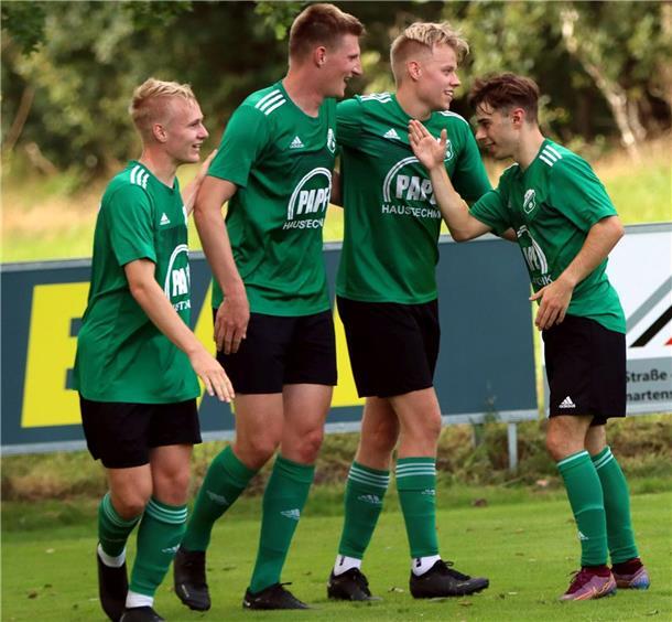 Viermal gab es die Gelegenheit für die Anderlinger Spieler, einen eigenen Treffer zu bejubeln.