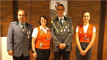 Vizekönige Carsten Wilshusen, Bianca Dammann, Jugendvize Helene Gerdel und Kindervize Fine Ropers