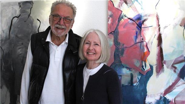 Vladimiro Miszak und Künstlerin Petra M. Tränkner