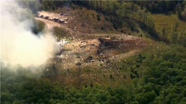Vom Gebäude war nach der Explosion nichts mehr übrig. 