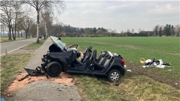 Verunfallter VW Polo