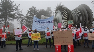 Vor einer Woche hatten gut 40 Beschäftigte der Reinigungsfirma in der Mittagspause auf ihre Forderungen aufmerksam gemacht.
