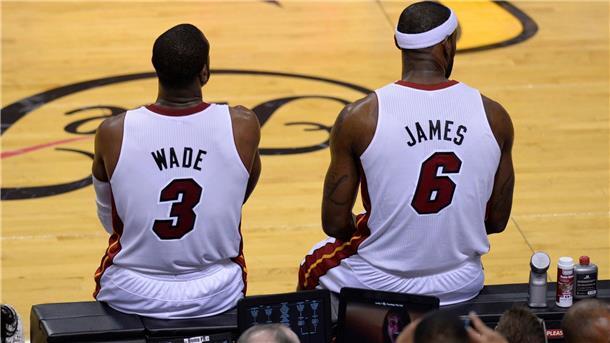 Wade und James gewannen mit Miami gemeinsam zwei Titel.