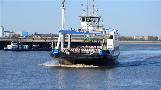 Auf dem Schiff wird es leerer Während der Corona-Krise verkehrt von den beiden Fähren nur noch die „Bremerhaven“. Das Schiff „Nordenham“ legt nicht mehr an.