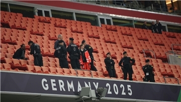 Während des Endspiels in München gab es einen Notfall.