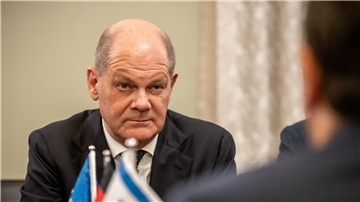 Während seines Besuchs in Tel Aviv musste Bundeskanzler Olaf Scholz (SPD)  wegen eines Raketenalarms in einen Schutzraum.