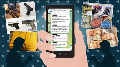 Waffen, Drogen, Falschgeld, Impfpässe, Gewaltfantasien und Hassparolen - all das findet sich in Telegram-Gruppen in der Region Bremerhaven.