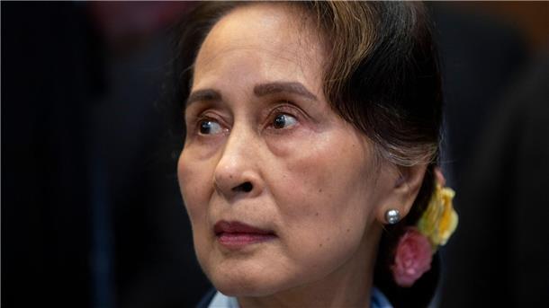 War nach dem Militärputsch vom Februar 2021 festgenommen worden: Aung San Suu Kyi.