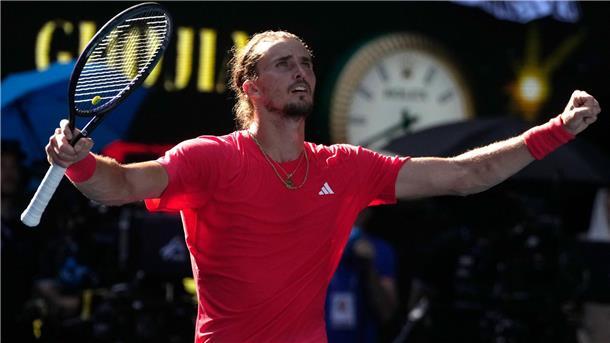 War nach dem Viertelfinalsieg bei den Australian Open erleichtert: Alexander Zverev 