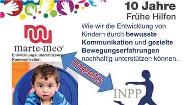 Ein Flyer mit der Ankündigung der Jubiläums-Veranstaltung der Frühen Hilfen.