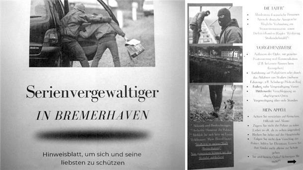Seltsames Flugblatt über Serienvergewaltiger irritiert – das sagt die Polizei Bremerhaven Was soll das? Ein Flugblatt aus anonymer Quelle taucht in Bremerhavener Briefkästen auf.