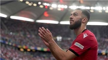 Wechselt zu Olympique Lyon: Georgiens EM-Torschützenkönig Georges Mikautadze.