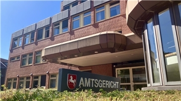 Blick auf das Amtsgericht in Rotenburg