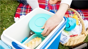 Wer die Milchprodukte aus dem Melkhus oder der Milchtankstelle für ein Picknick mitnehmen möchte, sollte eine Kühlbox mitnehmen.