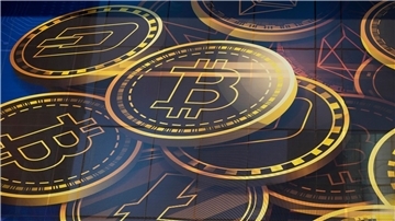 Werbung für Bitcoin in Hongkong. Der Kurs der bekanntesten Digitalwährung hat weiter zugelegt.