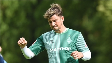 Werders Dawid Kownacki traf gegen Toulouse gleich zweimal.