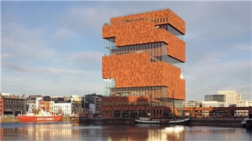Blick auf Antwerpens Museum