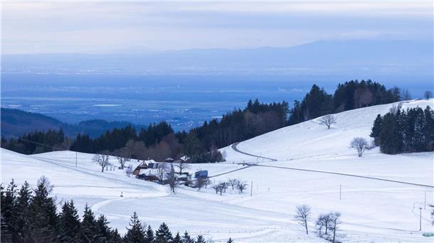 Wetter wird wieder winterlicher Winterwetter im Schwarzwald.