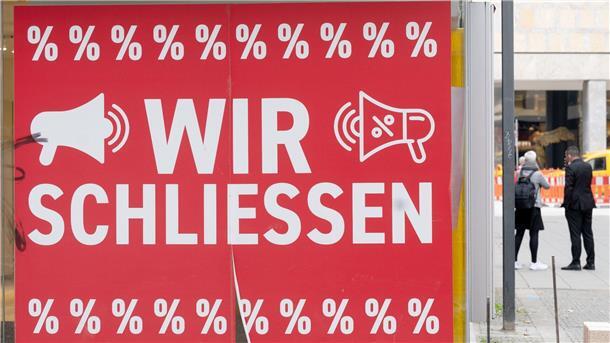 Unternehmensinsolvenzen in Europa deutlich gestiegen „Wir schließen“: Auch Deutschland nahm die Zahl der Unternehmensinsolvenzen zu.