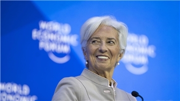 „Wir werden tun, was nötig ist“: EZB-Präsidentin Christine Lagarde in Davos.
