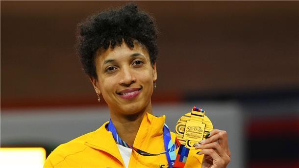 Ohne Mihambo, ohne Ogunleye - eine WM ohne Stellenwert? Wird in Nanjing nicht um Medaillen springen: Olympiasiegerin Malaika Mihambo.