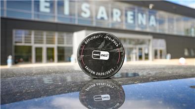 Wird nichtmehr gebraucht: Der offizielle Puck der Saison 2020/21.