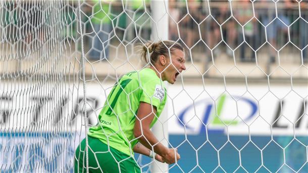 Wolfsburgs Stürmerin Alexandra Popp traf gegen Florenz dreimal.