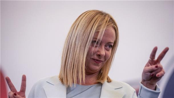 „Wollen so schnell wie möglich vorankommen“: Giorgia Meloni, Vorsitzende der rechtsradikalen Partei Fratelli d’Italia (Brüder Italiens):