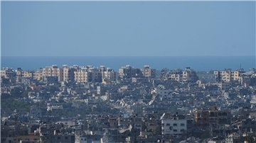 Zerstörte Gebäude im Gazastreifen.