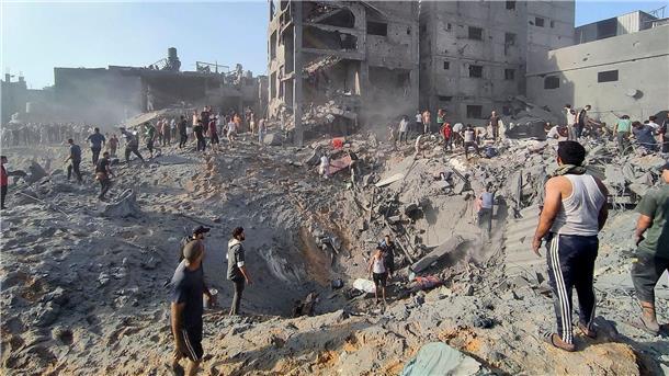 Zerstörungen nach dem Großangriff der Israelis auf Dschabalia.
