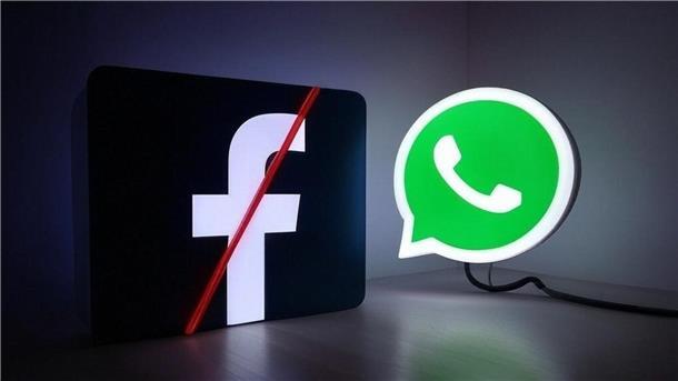 Polizeiinspektion Rotenburg: Änderungen bei Social-Media-Kanälen ab 1. März Zwei Leuchtelemente mit den Markenemblemen von Facebook und WhatsApp. Das Facebook-Symbol ist durchgestrichen.