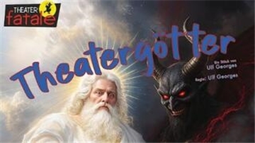 Theater fatale buhlt in Nordenham um Besucher und „Theatergötter“ Plakat des Stücks "Theatergötter" des Theaters Fatale