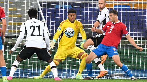 Atubolu zurück im Tor - U21 will endgültig EM-Ticket lösen Zurück im deutschen Tor ist Noah Atubolu (m).